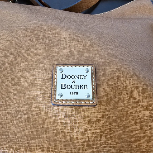 Dooney & Bourke Tan Leather Shoulder Bag - Picture 5 of 8